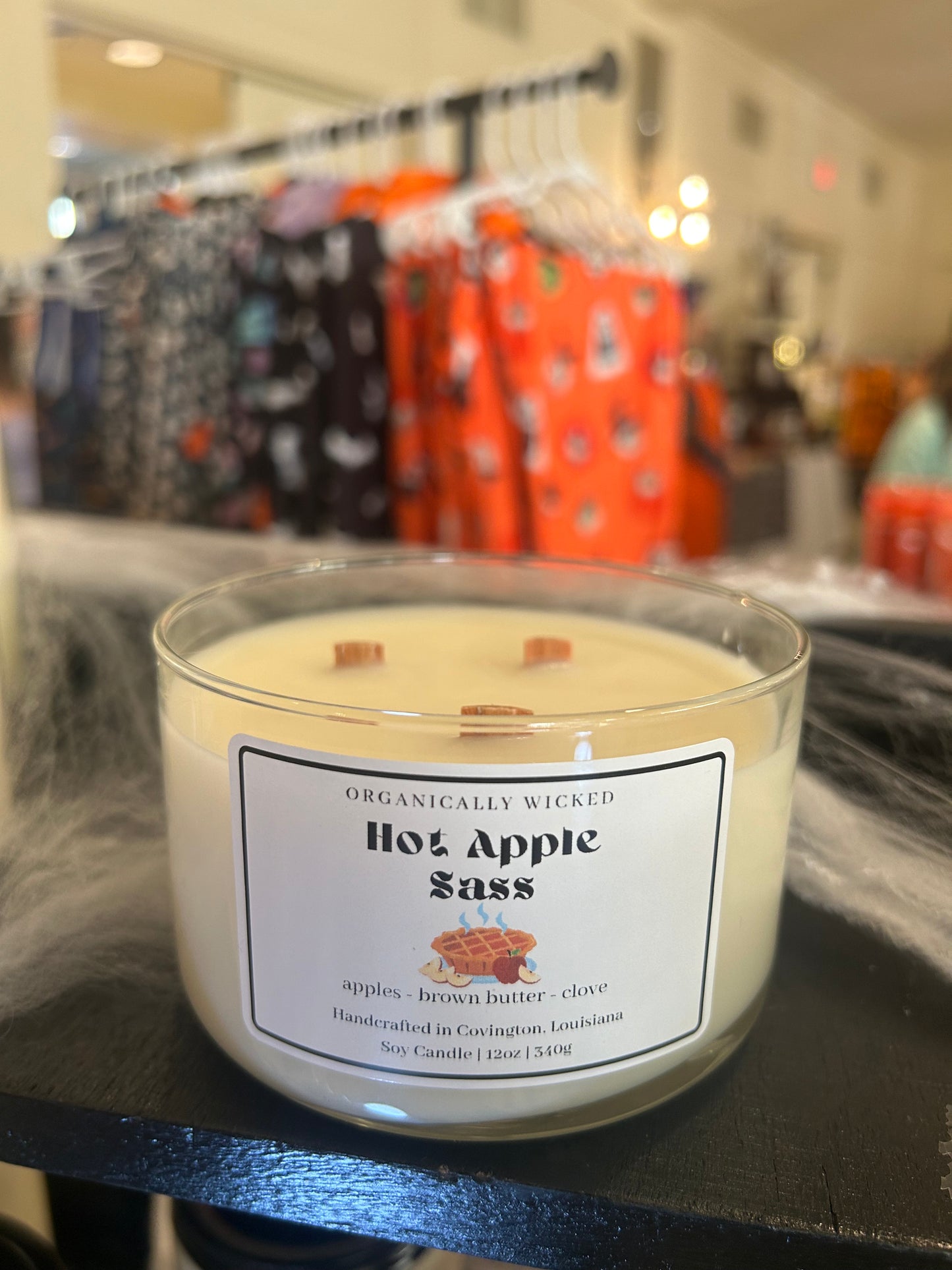 Triple Wicked Soy Candle w/ Wooden Wick - 12oz
