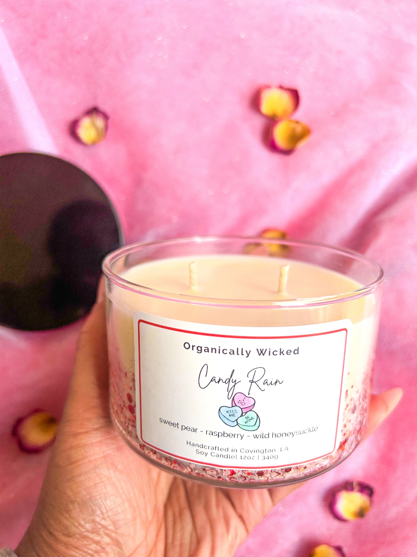 Double Wicked Soy Candle w/ Glitter - 12oz
