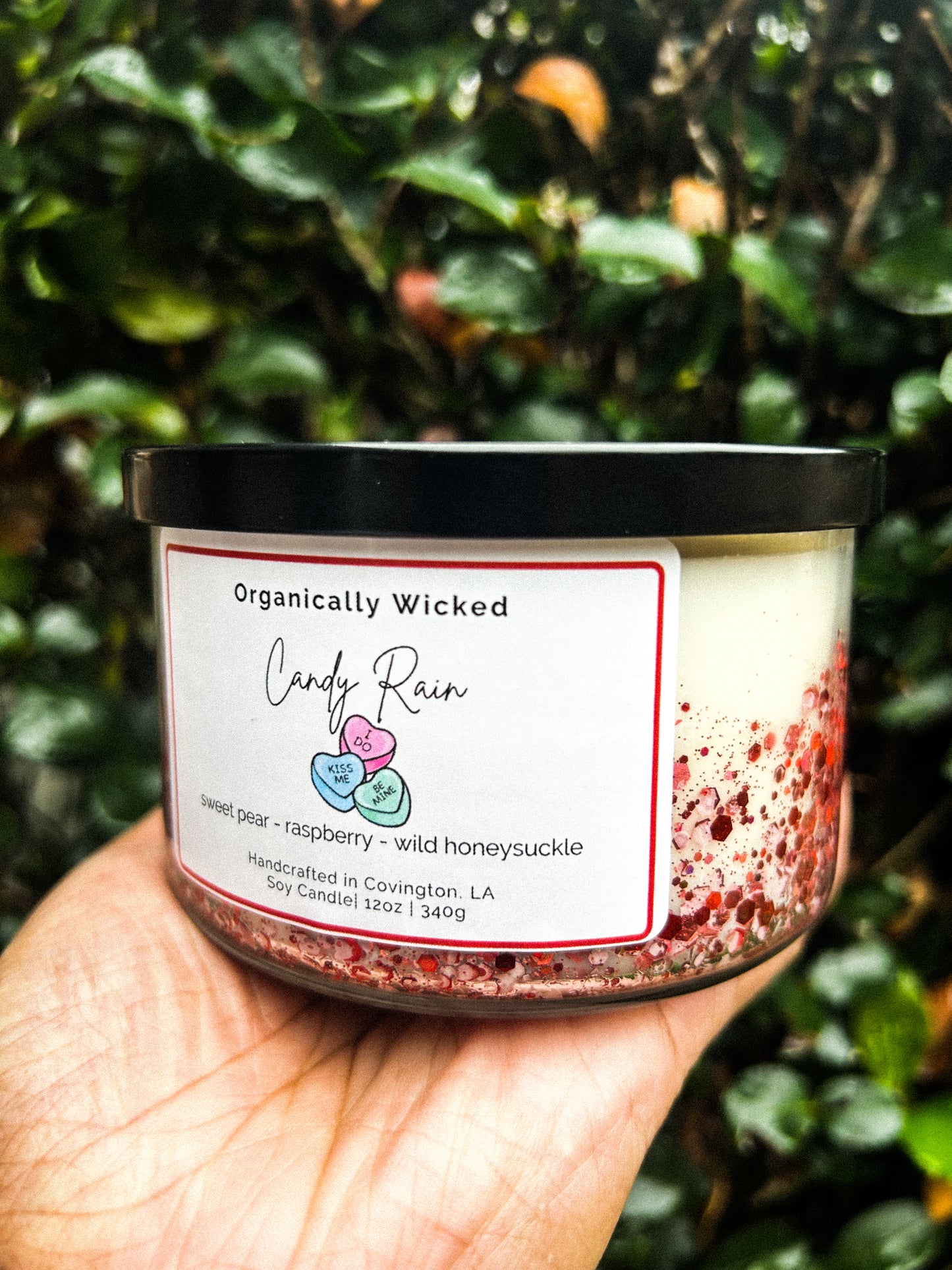 Double Wicked Soy Candle w/ Glitter - 12oz