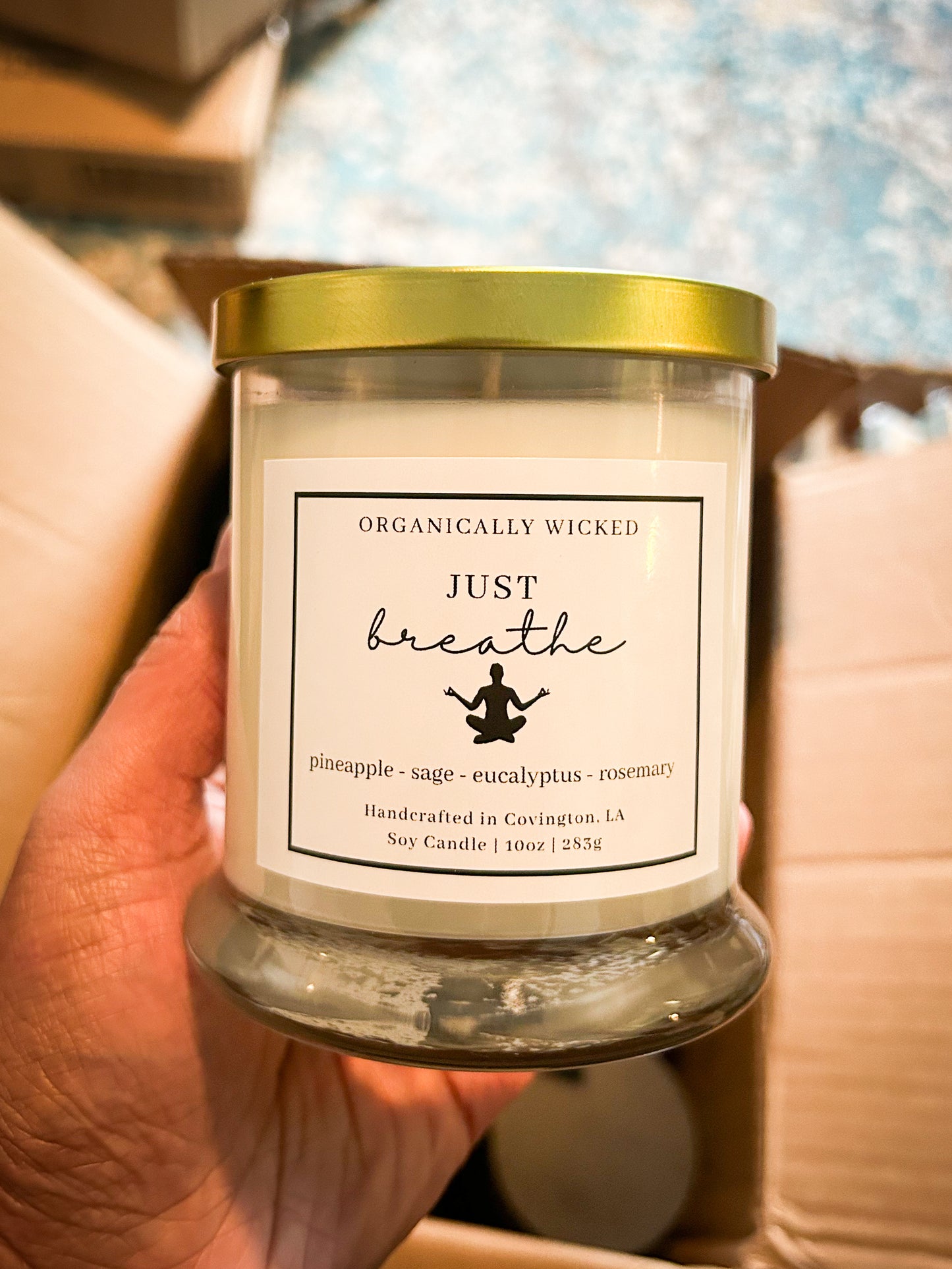 Clear Soy Candle - 10oz