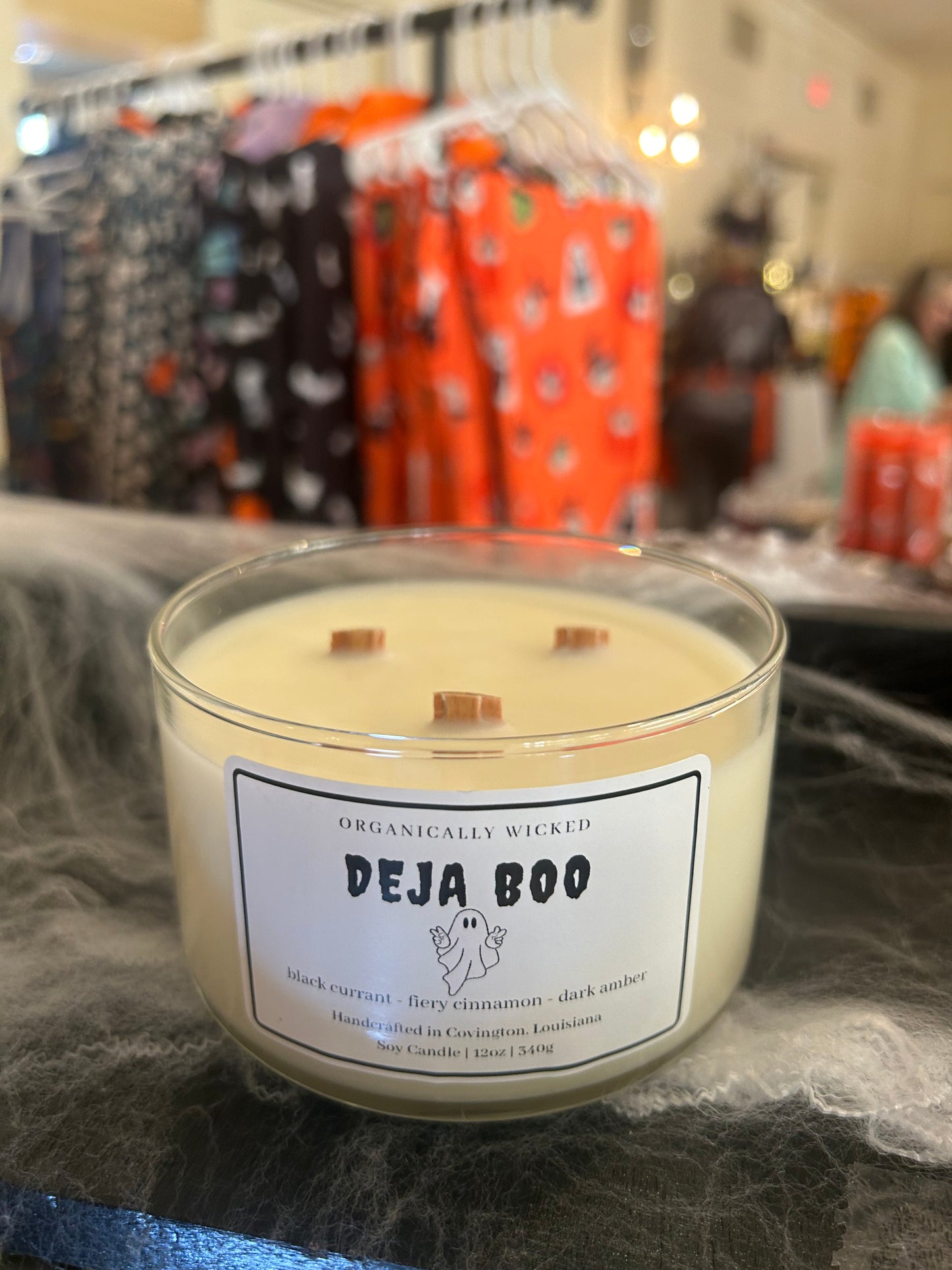 Triple Wicked Soy Candle w/ Wooden Wick - 12oz