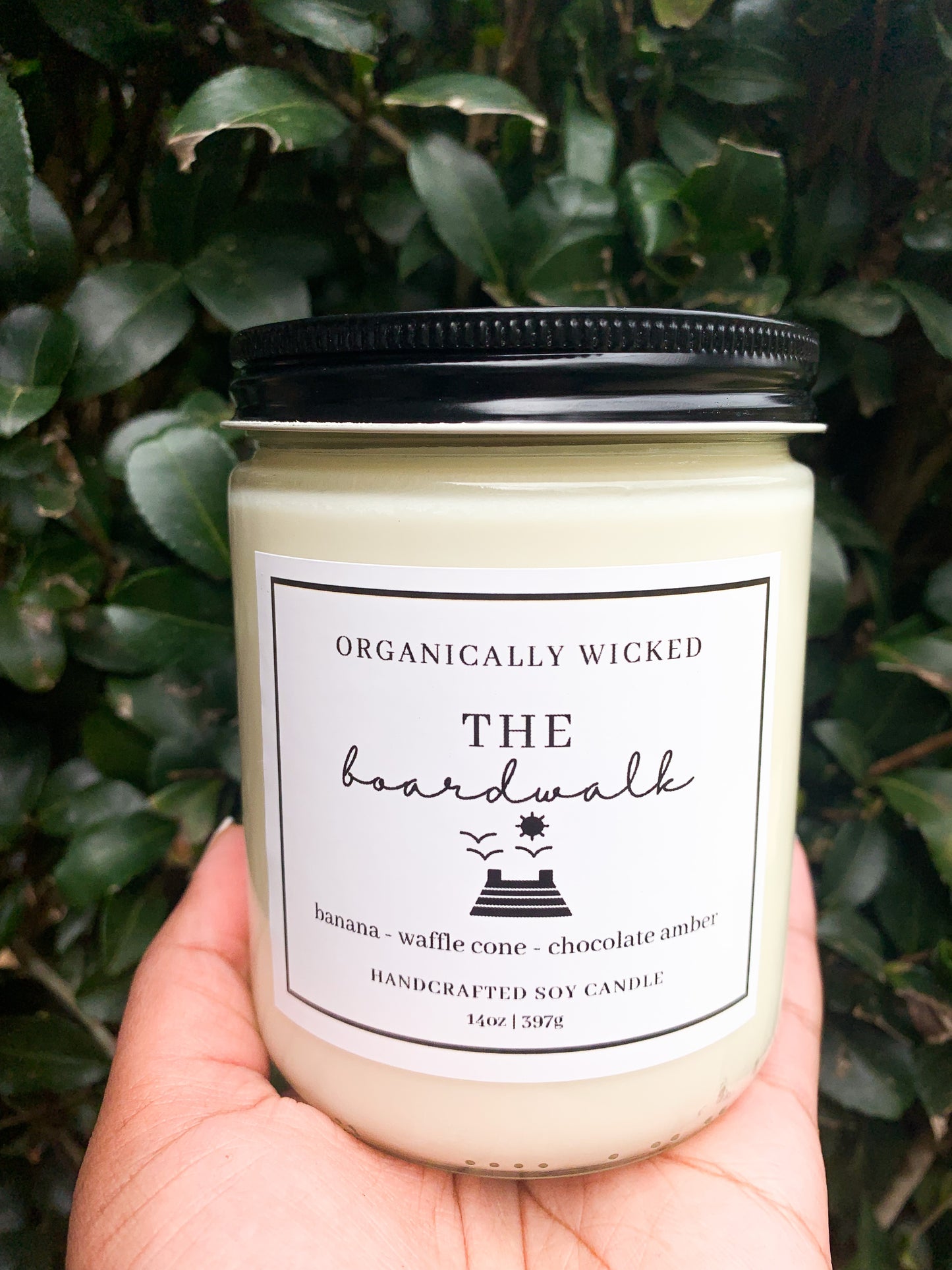 Clear Soy Candle - 14oz - Organically Wicked