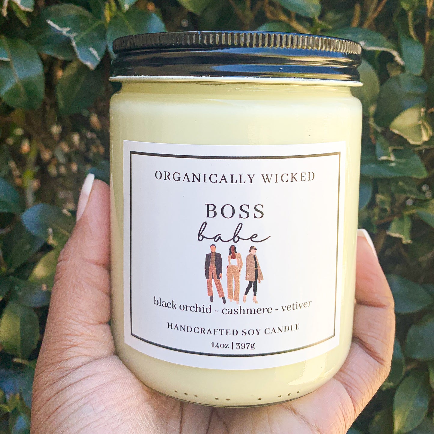 Clear Soy Candle - 14oz - Organically Wicked