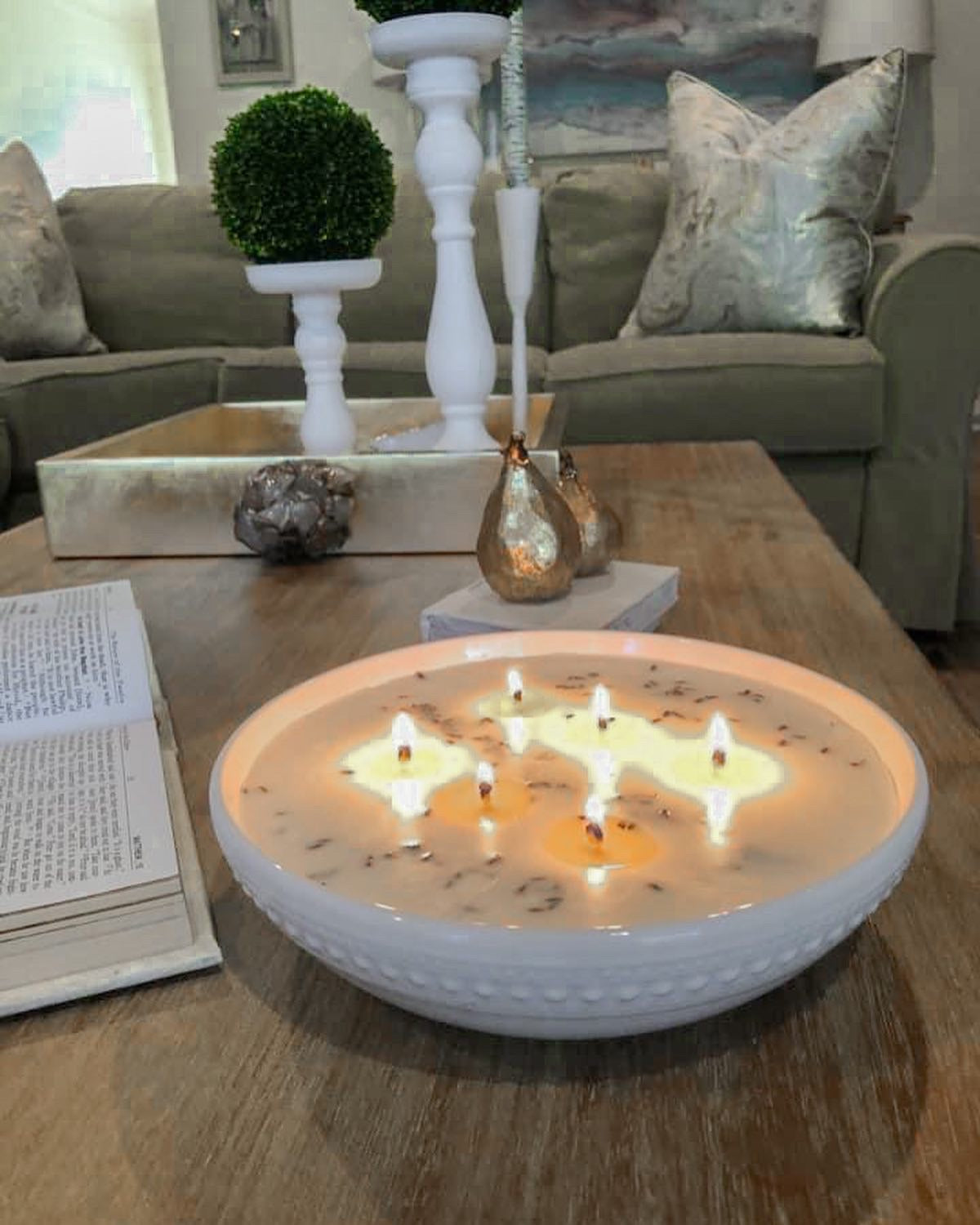 Large Bowl Soy Candle - 30oz - Organically Wicked