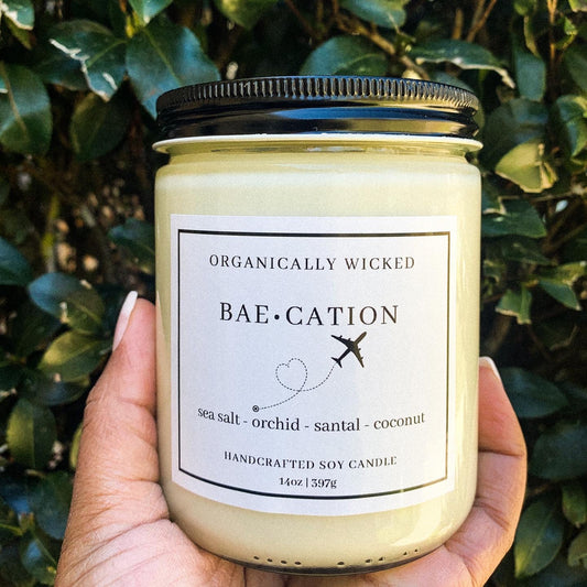 Clear Soy Candle - 14oz - Organically Wicked