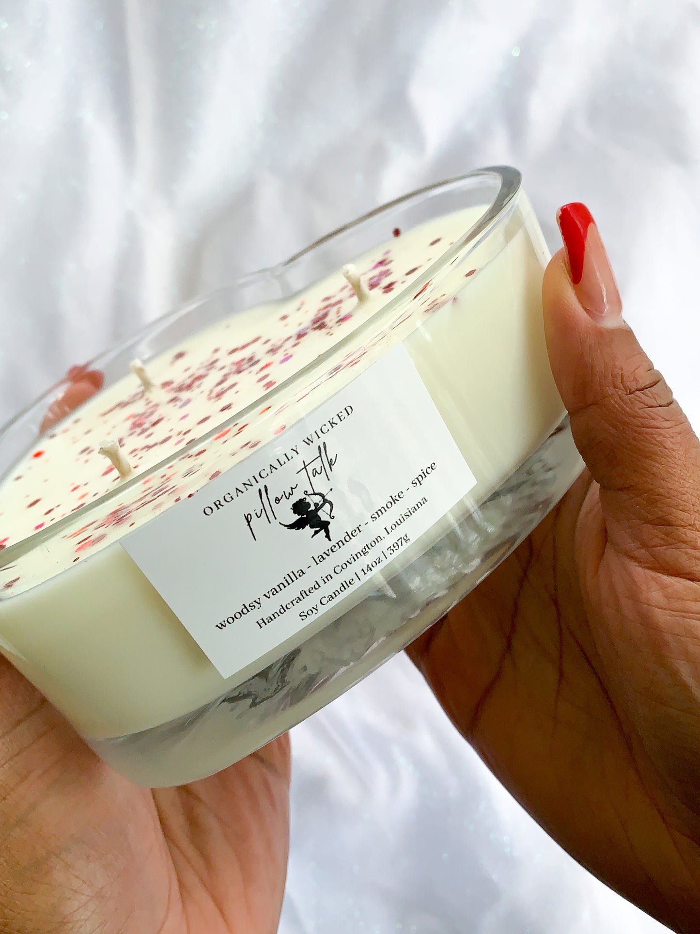 Heart Shaped Soy Candle - 14oz
